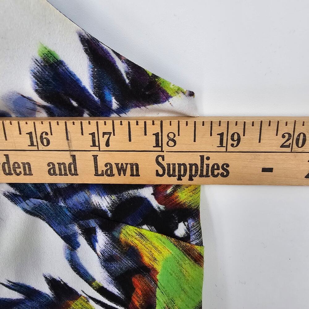 NWT French Connection Floral Cropped Pleated Camisole Top Y2K Boho Coastal M - Picture 3 of 11